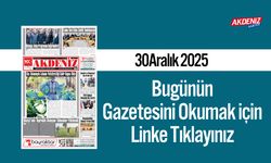 Akdeniz Gazetesi 30 Aralık’ta Hangi Haberlere Yer Verdi?