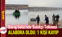 Baraj Gölü'nde Tekne Alabora Oldu: 1 Kişi Kayıp!