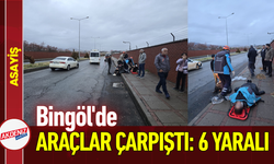Bingöl'de Araçlar Çarpıştı: 6 Yaralı