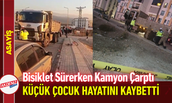 Bisiklet Sürerken Kamyon Çarptı, Küçük Çocuk Hayatını Kaybetti!
