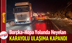 Borçka-Hopa Yolunda Heyelan: Karayolu Ulaşıma Kapandı!
