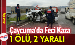 Çaycuma'da Feci Kaza: 1 Ölü 2 Yaralı!
