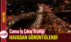 Cuma İş Çıkış Trafiği Havadan Görüntülendi!