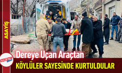 Dereye Uçan Araçtan Köylüler Sayesinde Kurtuldular!