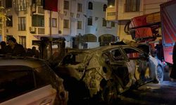 Park Halindeki İki Otomobil Alev Topuna Döndü