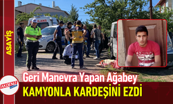 Geri Manevra Yapan Ağabey, Kamyonla Kardeşini Ezdi!