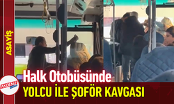 Halk Otobüsünde Yolcu ile Şoför Kavgası!
