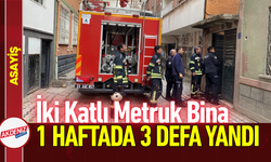 İki Katlı Metruk Bina, 1 Haftada 3 Defa Yandı!