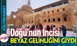 İshak Paşa Sarayı Beyaz Örtüyle Büyülüyor