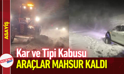 Kar ve Tipi Kabusu: Araçlar Mahsur Kaldı!