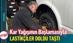 Kar Yağışının Başlamasıyla Lastikçiler Doldu Taştı!