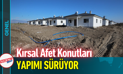 Kırsal Afet Konutları Yapımı Sürüyor!