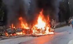 Köşk’te Korkutan Kaza: Araçlar Alev Alev Yandı