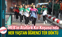 MEB'in Atatürk Kır Koşusu’nda Her Yaştan Öğrenci Ter Döktü!