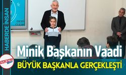 Minik Başkandan Büyük Başkan Vaadi