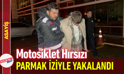 Motosiklet Hırsızı Parmak İziyle Yakalandı!