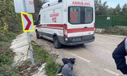 Mudanya'da Korkutan Kaza: Bisikletli Genç Gidere Yuvarlandı