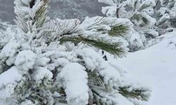 Muğla'ya Kış Geldi: Göktepe Dağı'na Mevsimin İlk Karı Düştü