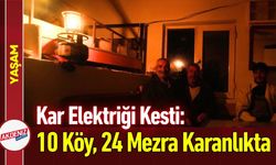 Kar Elektriği Kesti: 10 Köy, 24 Mezra Karanlıkta Kaldı
