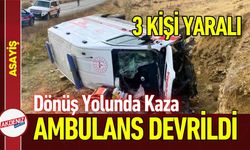 Muş’ta Ambulans Devrildi: 3 Kişi Yaralı
