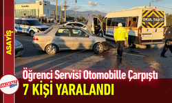 Öğrenci Servisi Otomobille Çarpıştı: 7 Kişi Yaralandı