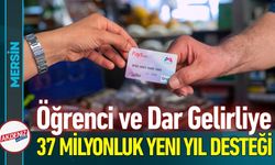 Öğrenci ve Dar Gelirliye 37 Milyon Liralık Yeni Yıl Desteği