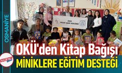 Osmaniye'de OKÜ'den Kadirli'deki Okullara Kitap Desteği