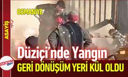 Osmaniye’de Yangın Paniği: Geri Dönüşüm İş Yeri Kül Oldu
