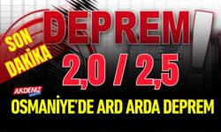 Osmaniyeli Güne Art Arda Depremlerle Uyandı