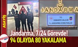 Osmaniye'de Jandarma, 7/24 Görev Başında