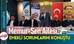 Osmaniye'de Memur-Sen, Emeklinin Sorunlarını Konuştu