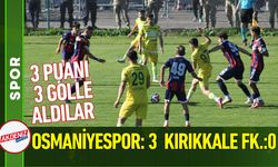 MDGRUP Osmaniyespor, Kırıkkalespor'u 3-0 ile Geçti