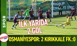 İlk Yarı: MDGRUP Osmaniyespor: 2 Kırıkkale FK:: 0