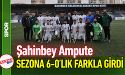 Şahinbey Ampute Sezona 6-0'lık Farkla Girdi!