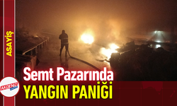 Semt Pazarında Yangın Paniği!