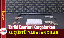Tarihi Eserleri Kargolarken Suçüstü Yakalandılar!