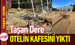 Taşan Dere Otelin Sahildeki Kafesini Yıktı!