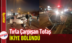 Tırla Çarpışan Tofaş İkiye Bölündü!