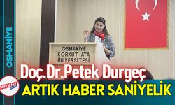 Osmaniye OKÜ'de Durgeç, Görüntülü Haberciliği Anlattı
