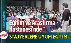 Osmaniye Stajyerlere Uyum Eğitimi Verildi