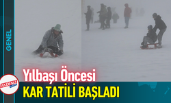 Yılbaşı Öncesi Kar Tatili Başladı!