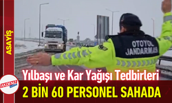 Yılbaşı ve Kar Yağışı Tedbirleri: 2 Bin 60 Personel Sahada!