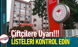 2025 Planlı Üretim Listeleri Askıya Çıkarıldı
