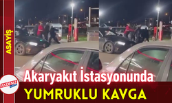 Akaryakıt İstasyonunda Yumruklu Kavga!