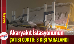 Akaryakıt İstasyonunun Çatısı Çöktü: 8 Kişi Yaralandı!