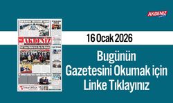 Akdeniz Gazetesi 16 Ocak’ta Hangi Haberlere Yer Verdi?