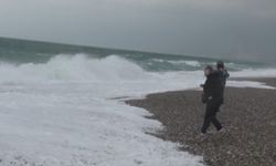 Antalya'da Fırtına Görsel Şölen Yaşattı