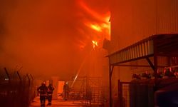 Antalya'da Soğuk Hava Deposu Alev Alev Yanıyor