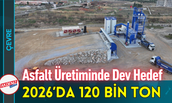 Asfalt Üretiminde Dev Hedef: 2026’da 120 Bin Ton!