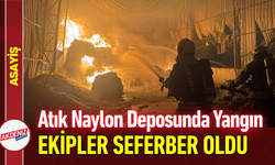 Atık Naylon Deposunda Yangın: Ekipler Seferber Oldu!